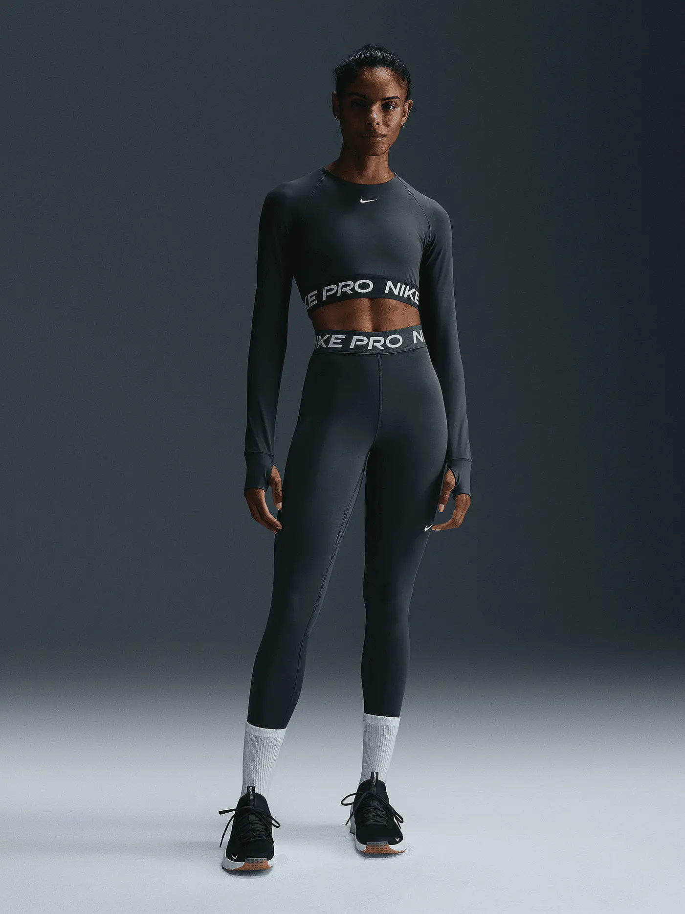 NIKE | Damen Fitnessshirt Pro 365 Crop Dri-FIT | 